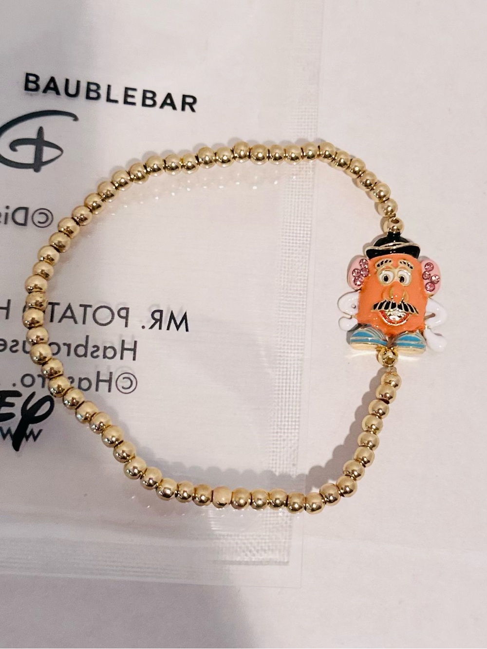 Baublebar NWT Disney Toy Story Mr. Potato Head Pisa Bracelet